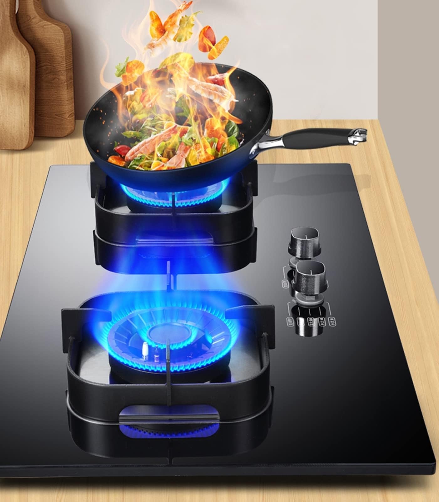 Amazon.co.jp: 強化ガラスガスストーブ - ヒーター、お手入れ簡単な