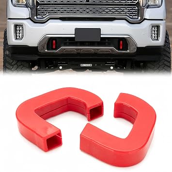 Tow Hooks Covers Fits for GMC Sierra 1500 2019-2025,Vertical Tow Hooks Covers for GMC Sierra 1500 Accessories 2019-2024 Red
