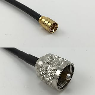 12 inch RG188 SMB FEMALE to PL259 UHF Male Pigtail Jumper RF coaxial cable 50ohm Quick USA Shipping