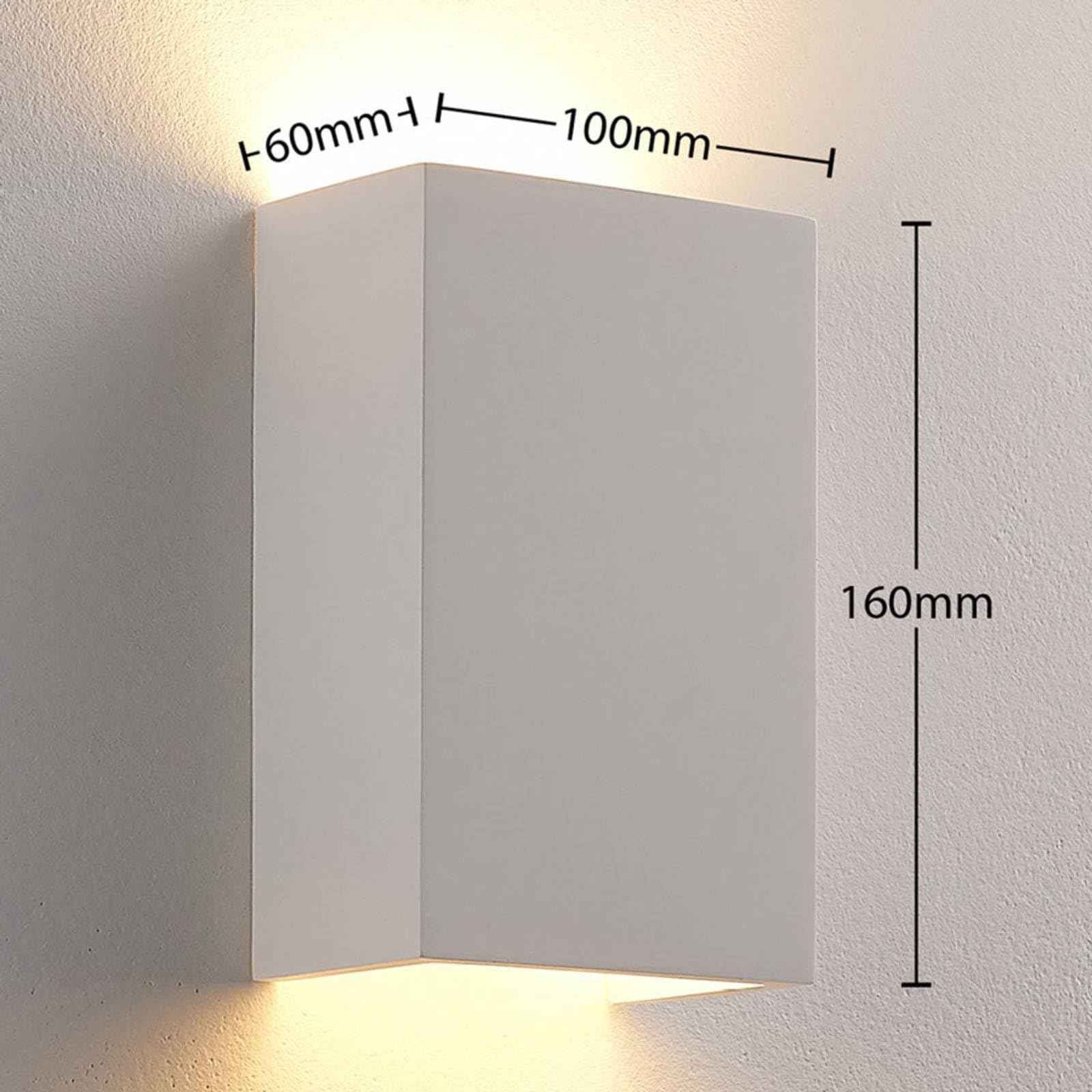 LINDBY Wandlamp Colja , dimbaar, wit / opaal, Woon