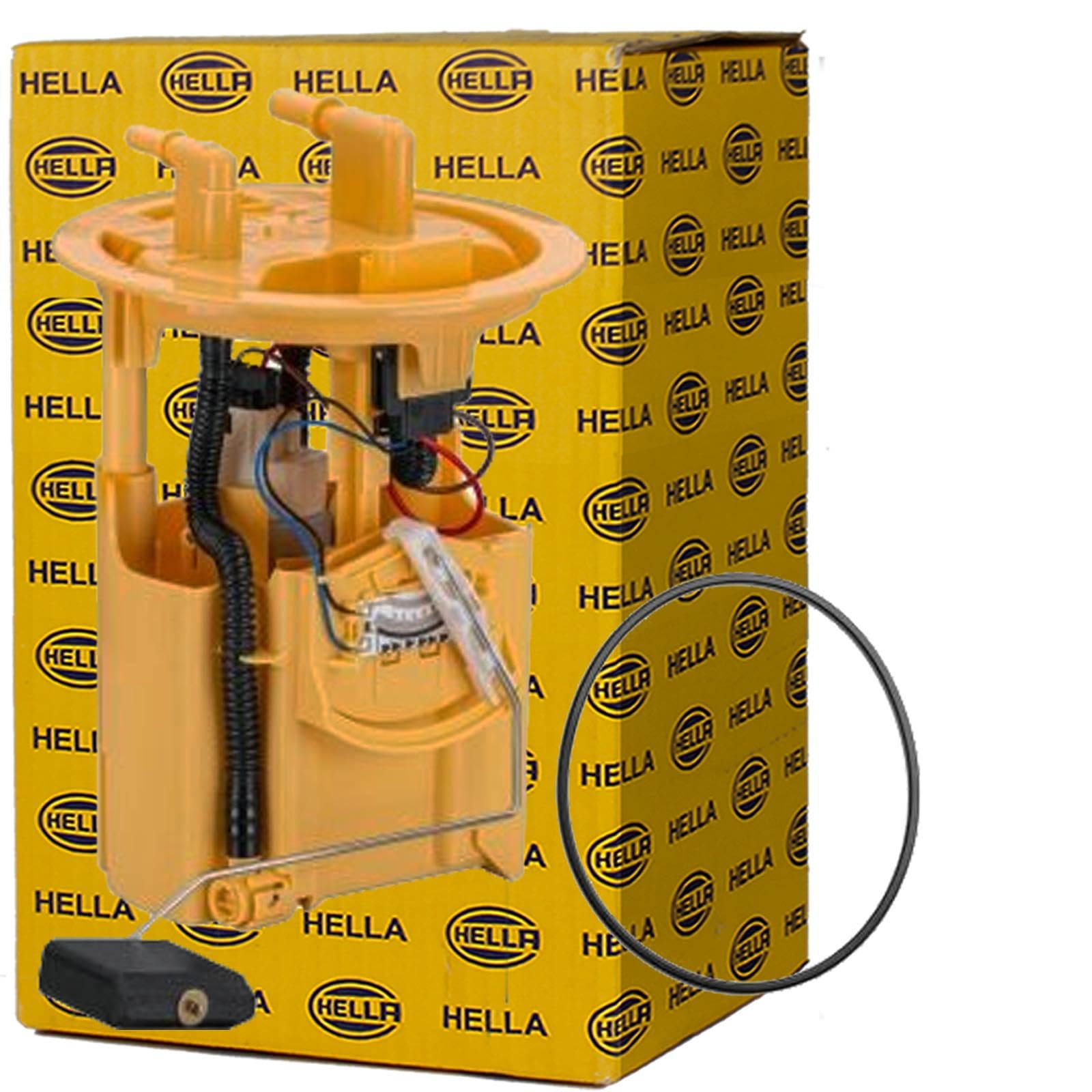 HELLA 8Tf 358 146-231 Unité D'Injection De Carburant - Électrique - 4Pôle - Avec Joint D'Étanchéite/Avec Palpeur De Carburant