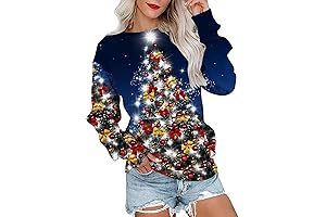 LED Light String Christmas Tree Sweatshirt