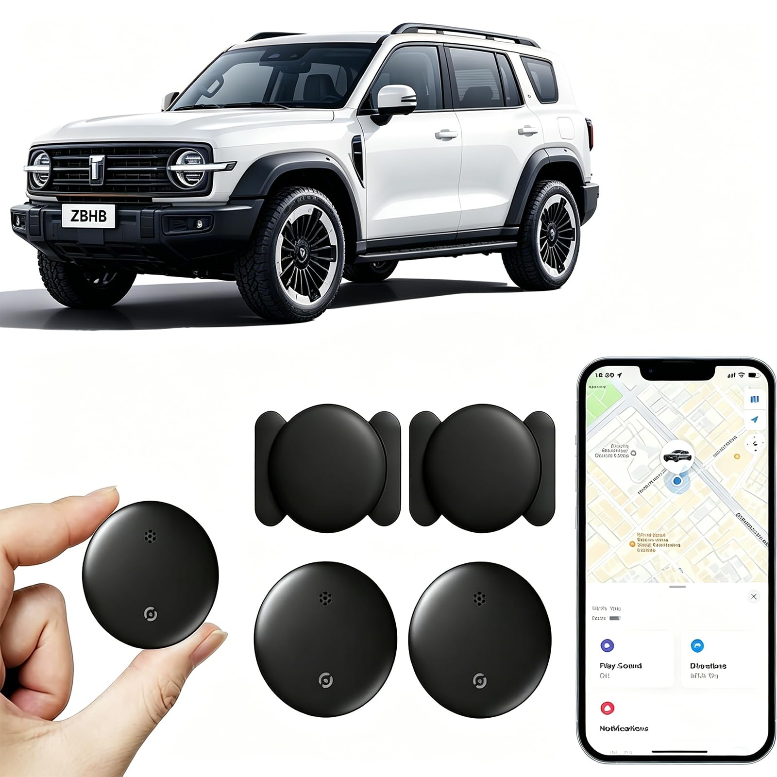 2 Pack GPS Tracker for Vehicles,Hidden Vehicle Locator,Tracker Device for Vehicles,Car GPS Tracker | iOS Only | Magnetic | No SIM Card | Waterproof | Use with “Find My”-image-25