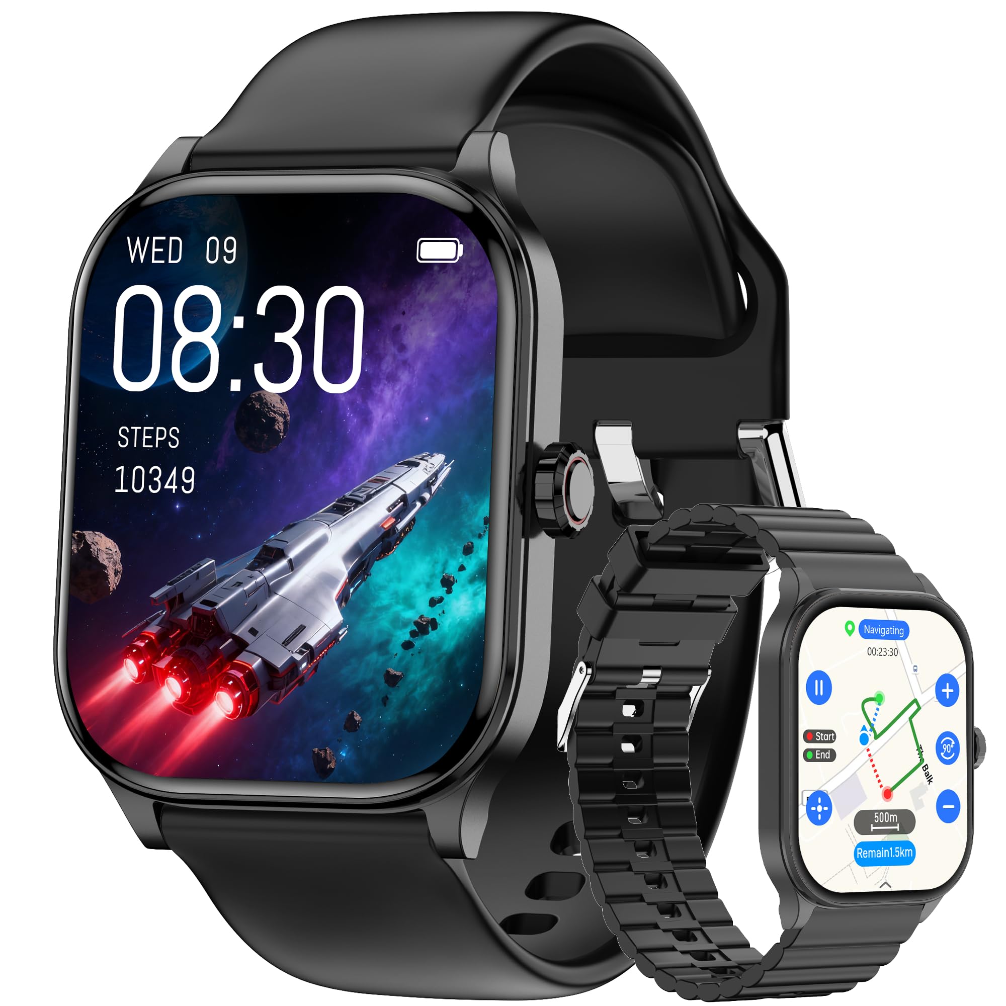 Odsslgw smart watch with GPS on a wrist