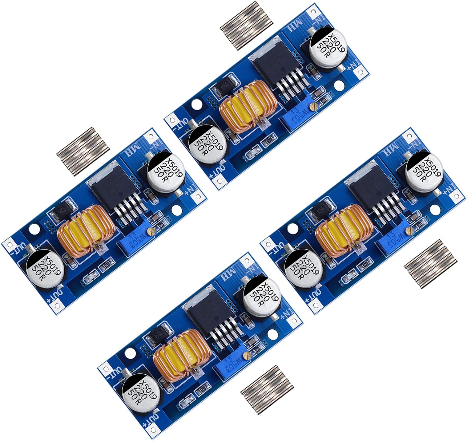 D-Planet [4-Pack] 5A DC-DC Adjustable Buck Converter 4~38v to 1.25-36v Step Down Power Supply High Efficiency Voltage Regulator Module
