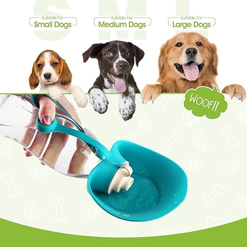 Miniatura 5 de SUPERDESIGN Botella de agua para perro, botella de agua portátil para perros pequeños a grandes, botella de agua de viaje para perros a prueba de