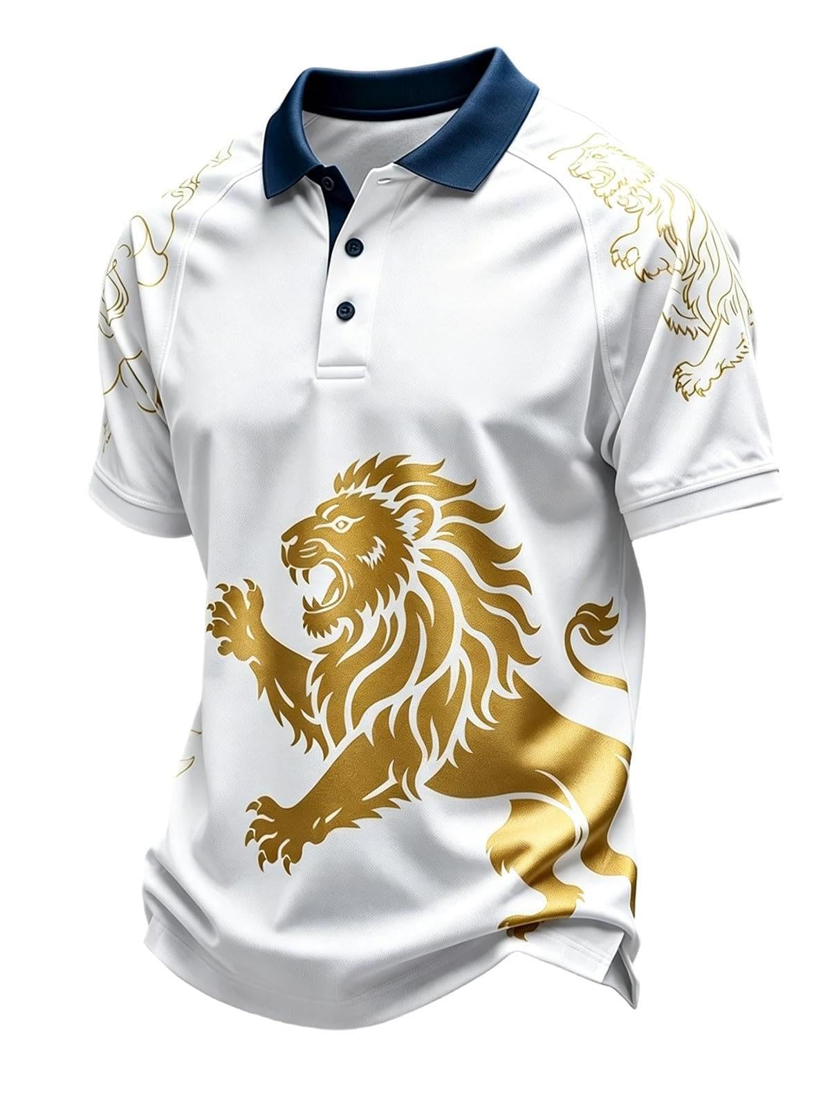 Football T-Shirt Collared Neck Button Down Shirts Clear Printed Lightweight Tops Stretchy Jersey Poloshirt for Football Fans โ image 1