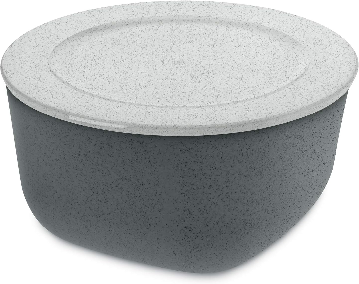 Koziol Connect L Storage, Food lid, storgae, Lunch Box, Meal prep Container, Stackable, 2 Liter, Organic Deep Grey