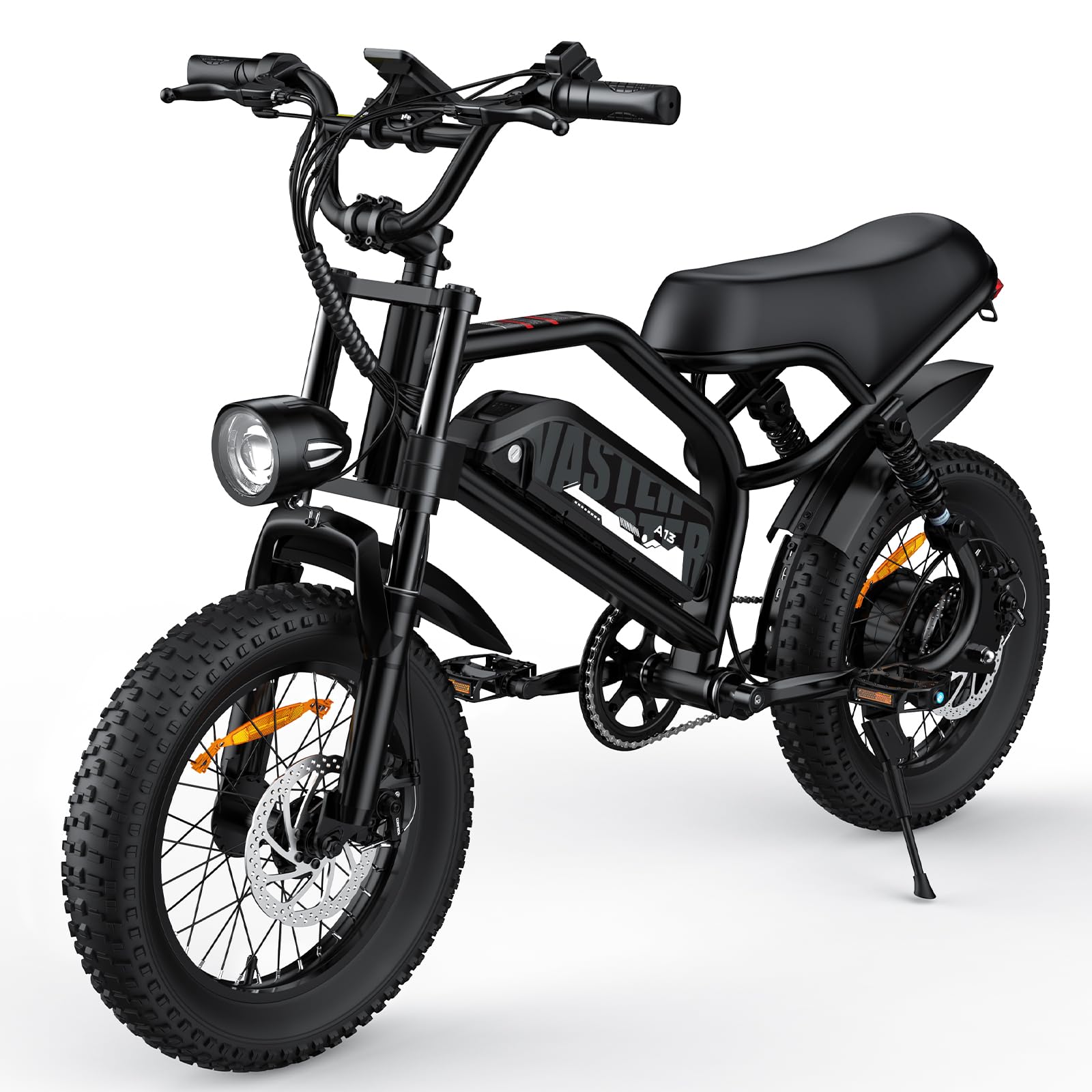 AVDLBIKE Electric Bike, 16'' Fat Tire E-Bike for Teens/Adults, 500W E-Bike with 36V/12.8Ah Removable Battery, Up to 22MPH, 45 Mile Range, Electric Dirt/Mountain Bike for Woman/Men