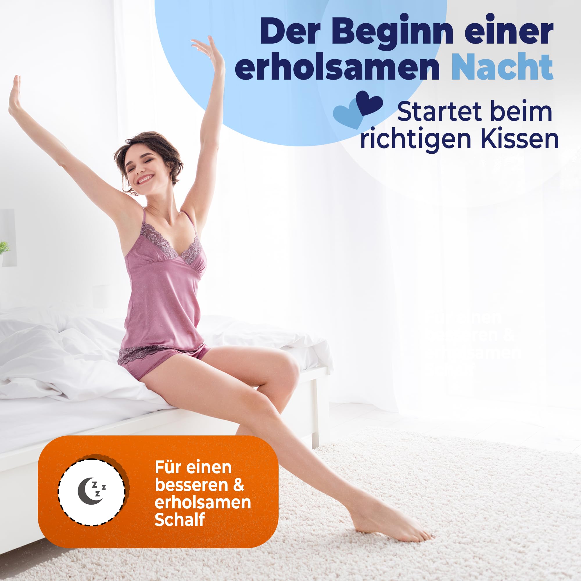 saarschaum• Keilkissen • Reflux Kissen • Matratzenkeil für Bett und Sofa • Schlaferhöhung gegen Rücken- und Nackenschmerzen B:90xL:50xH:15 (weiß)