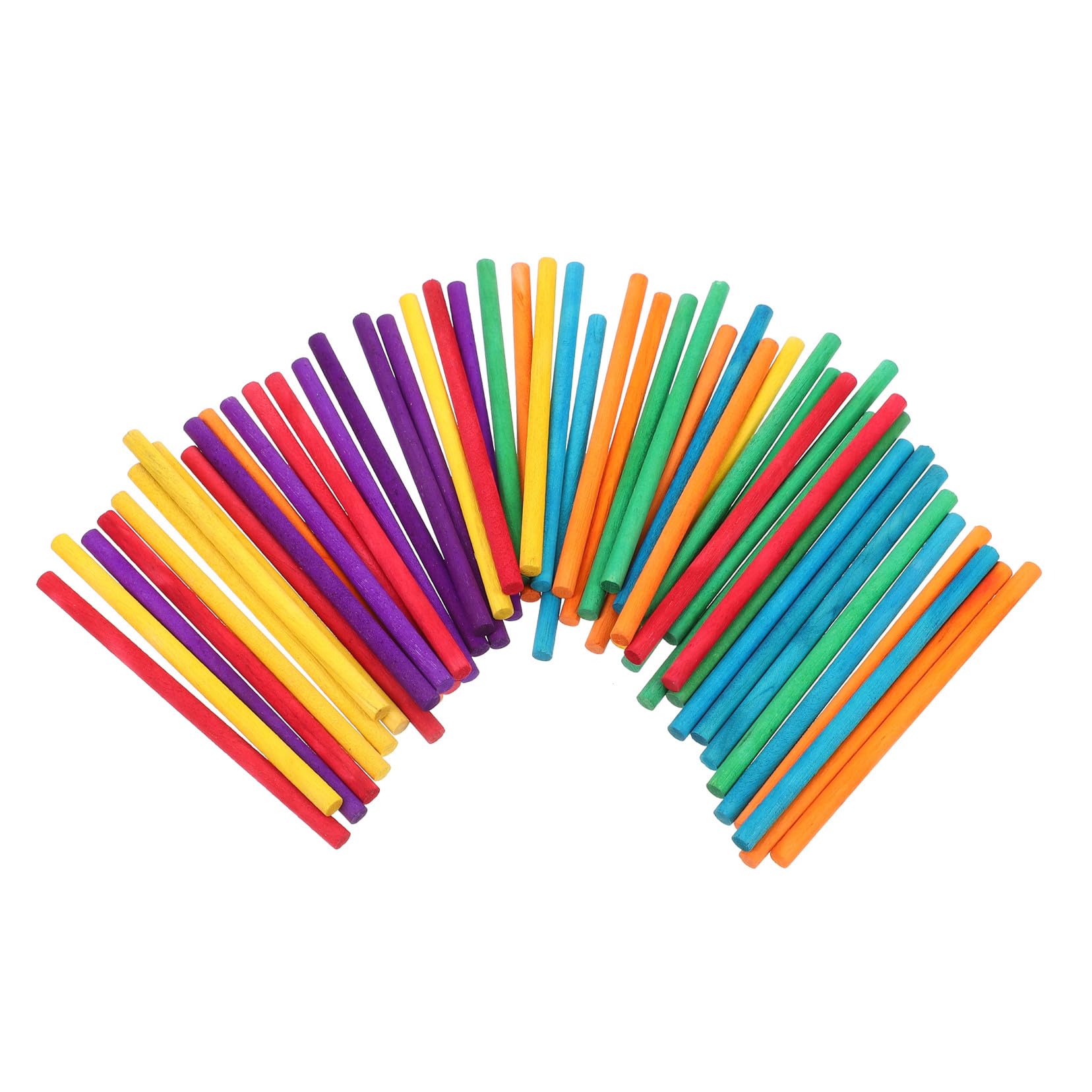 INOOMP 500 Palitos de Helado de Madera para Manualidades Mango Cómodo y Superficie Lisa, Ideales para Hacer Juguetes de Madera y Proyectos Creativos
