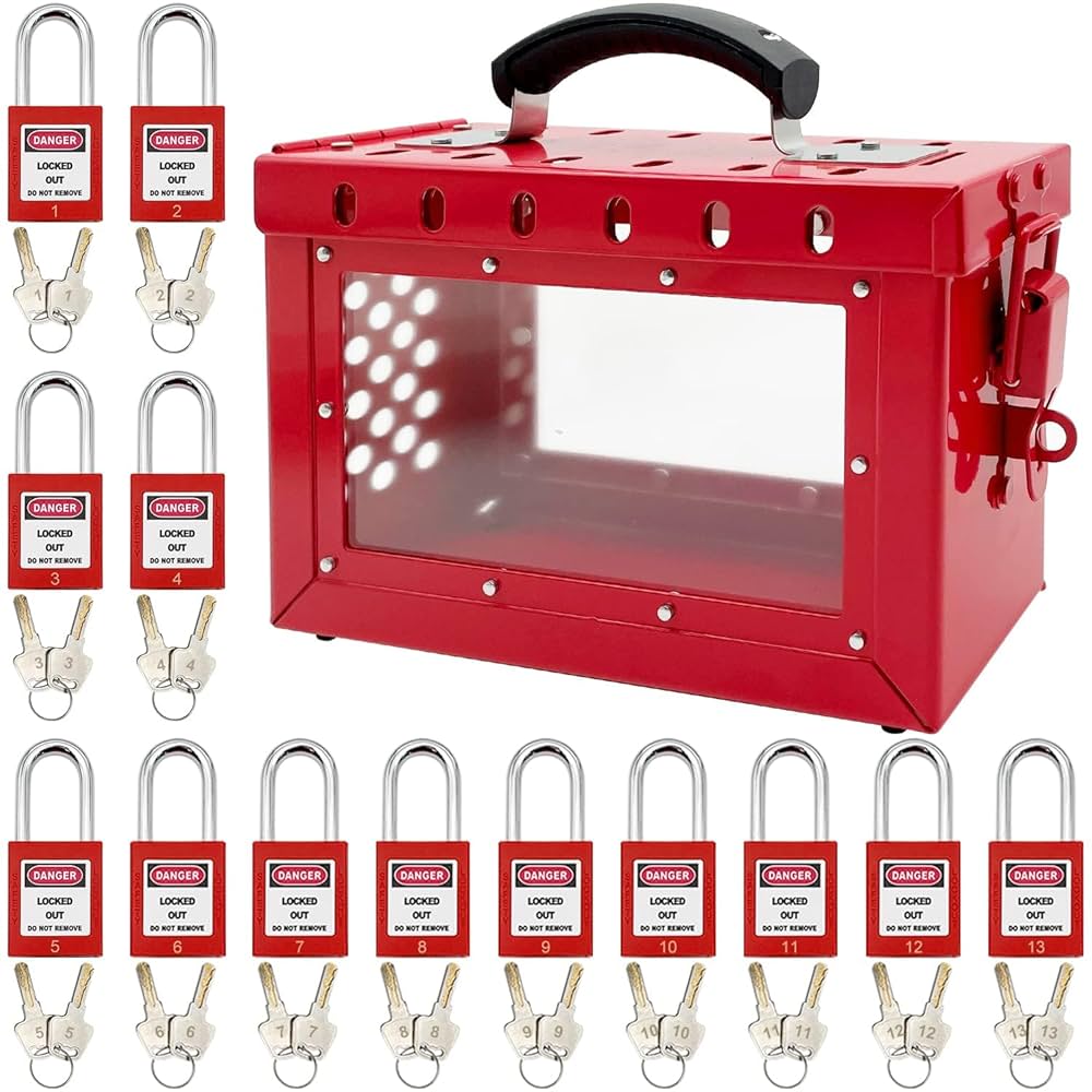 Amazon.co.jp: SAFESAFBY ロックアウトタグアウトボックスキット