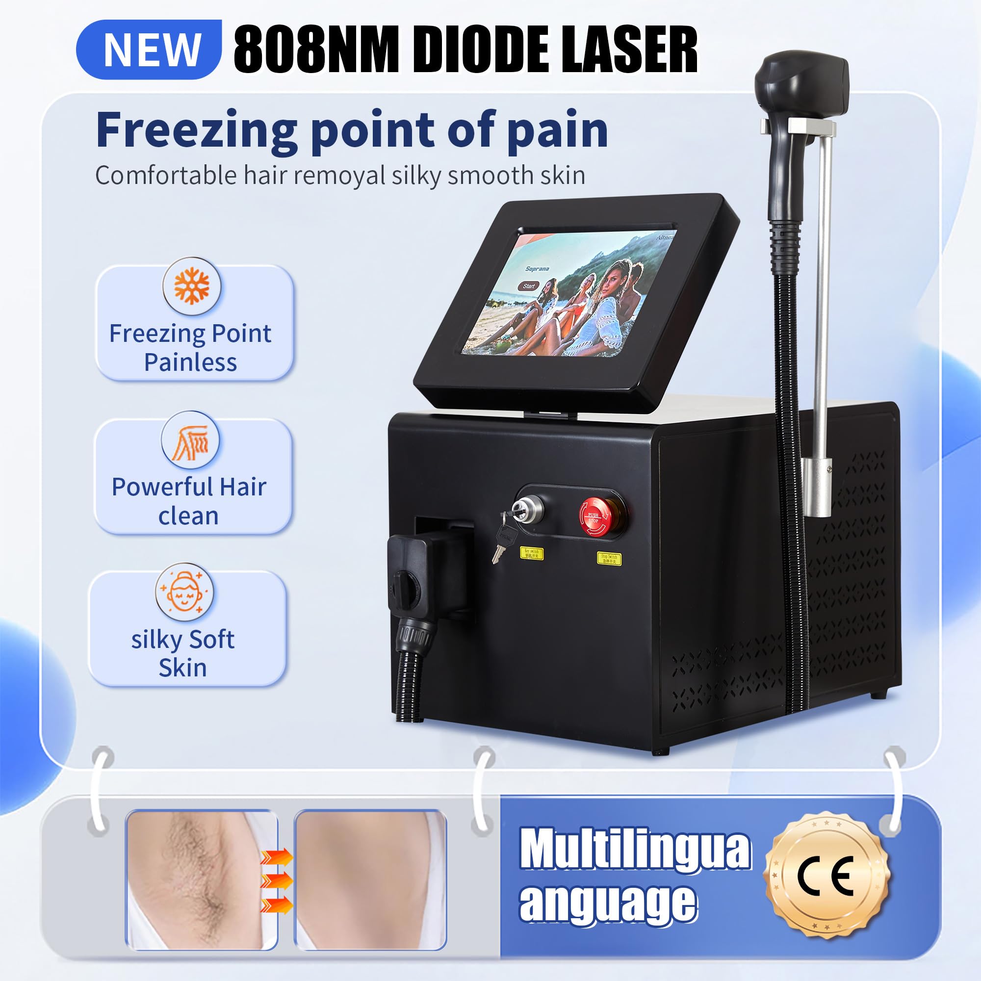 2026 le plus récent 808 diode laser épilation machine prix diode laser Ice épilation machine épilation et régénération de la peau