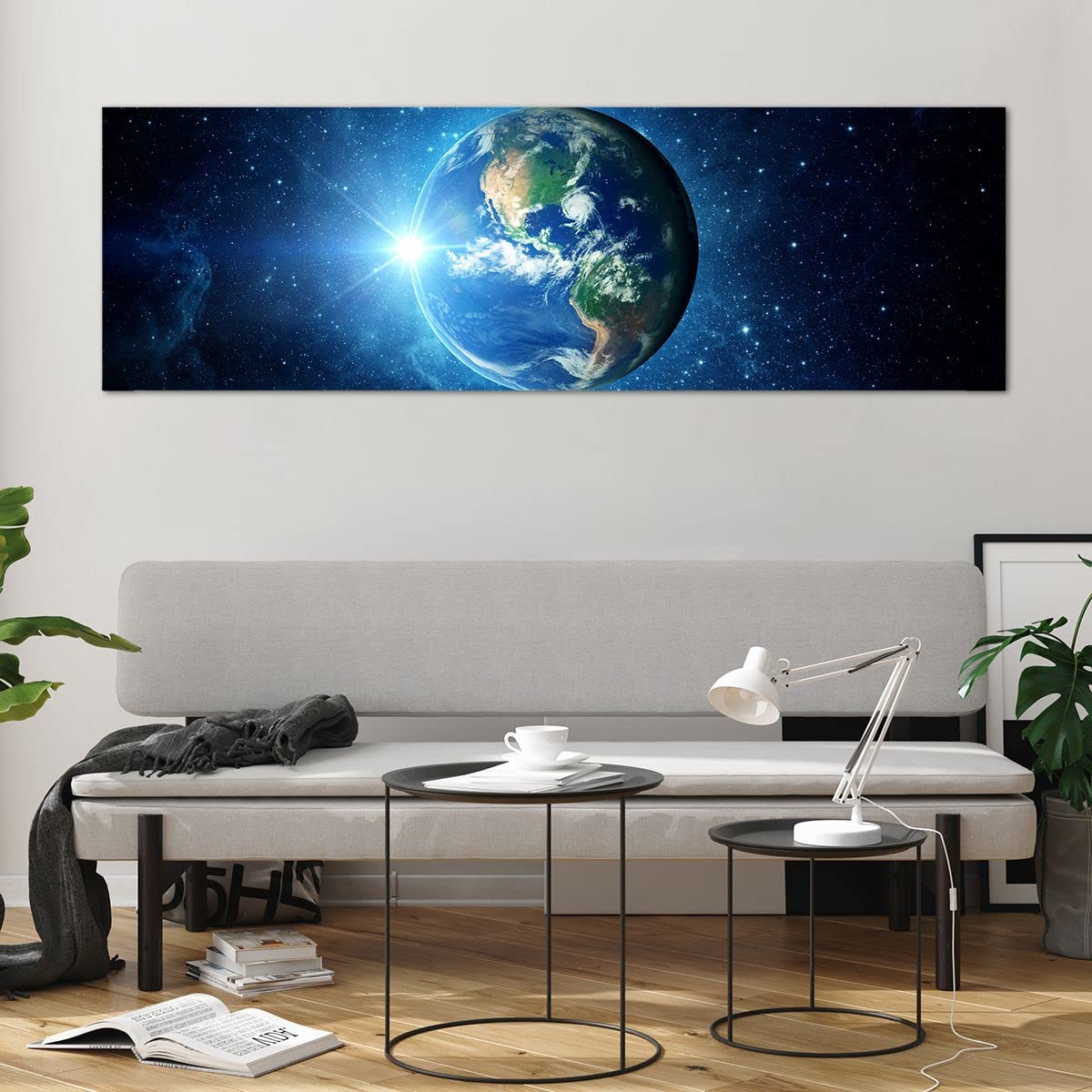 Impression sur toile Image sur Toile Tableau sur toile Cosmos Planète