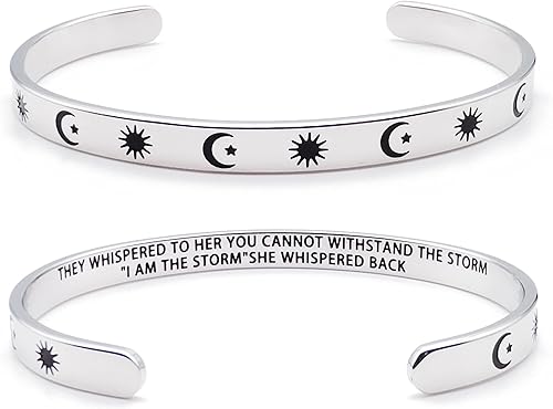 Dczosily Pulseras inspiradoras para mujer, de acero inoxidable, pulseras motivacionales, regalos personalizados para mejores amigas