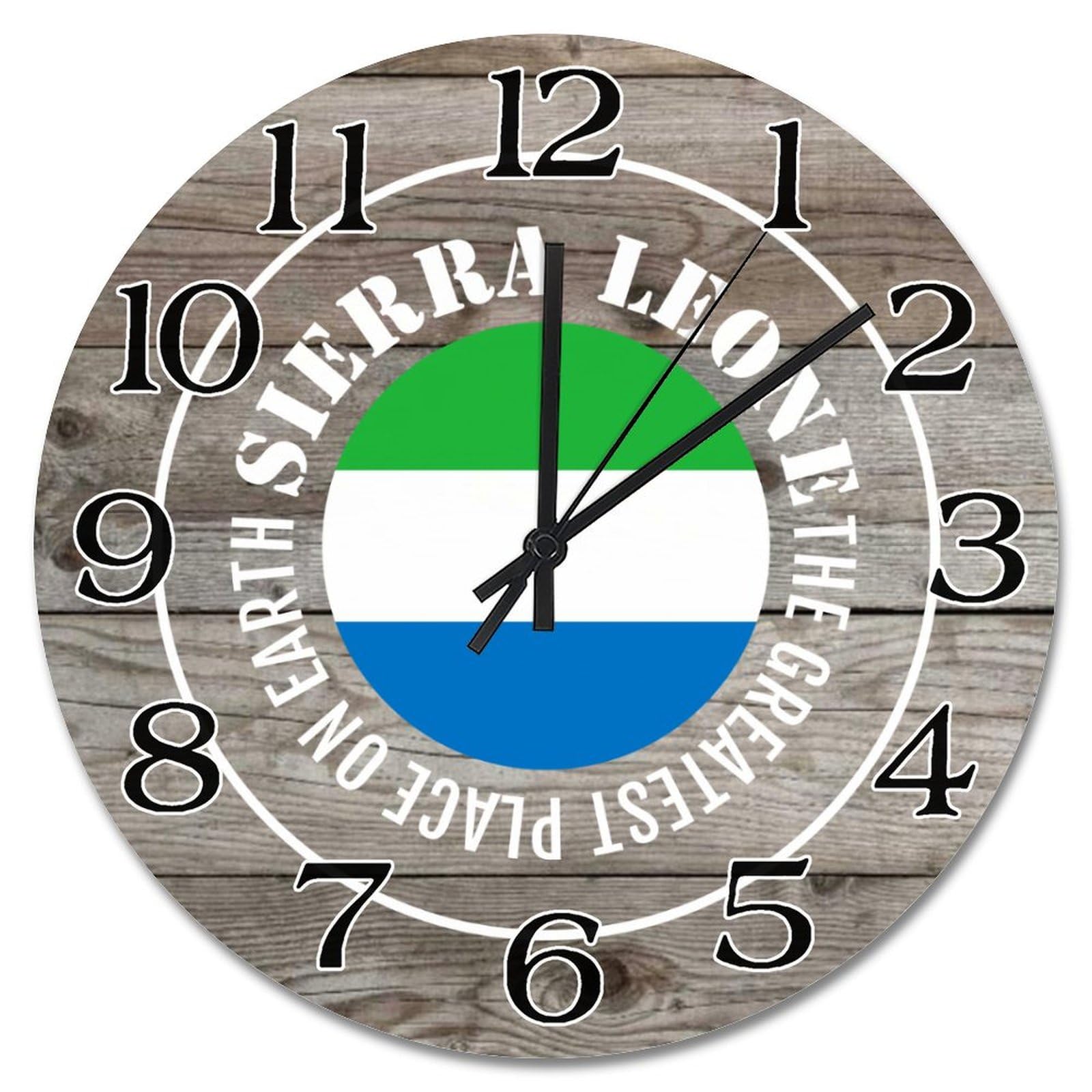 Horloge Sierra Leone vintage cadeau original pour ami étranger