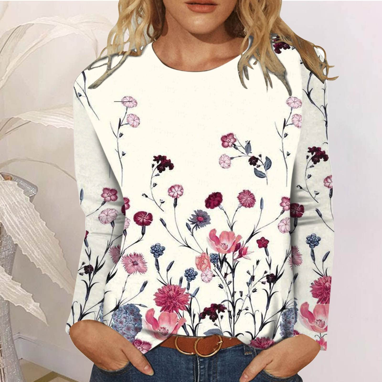 Haut de pyjama décontracté pour femme avec imprimé Clubbing Regular Top pour femme