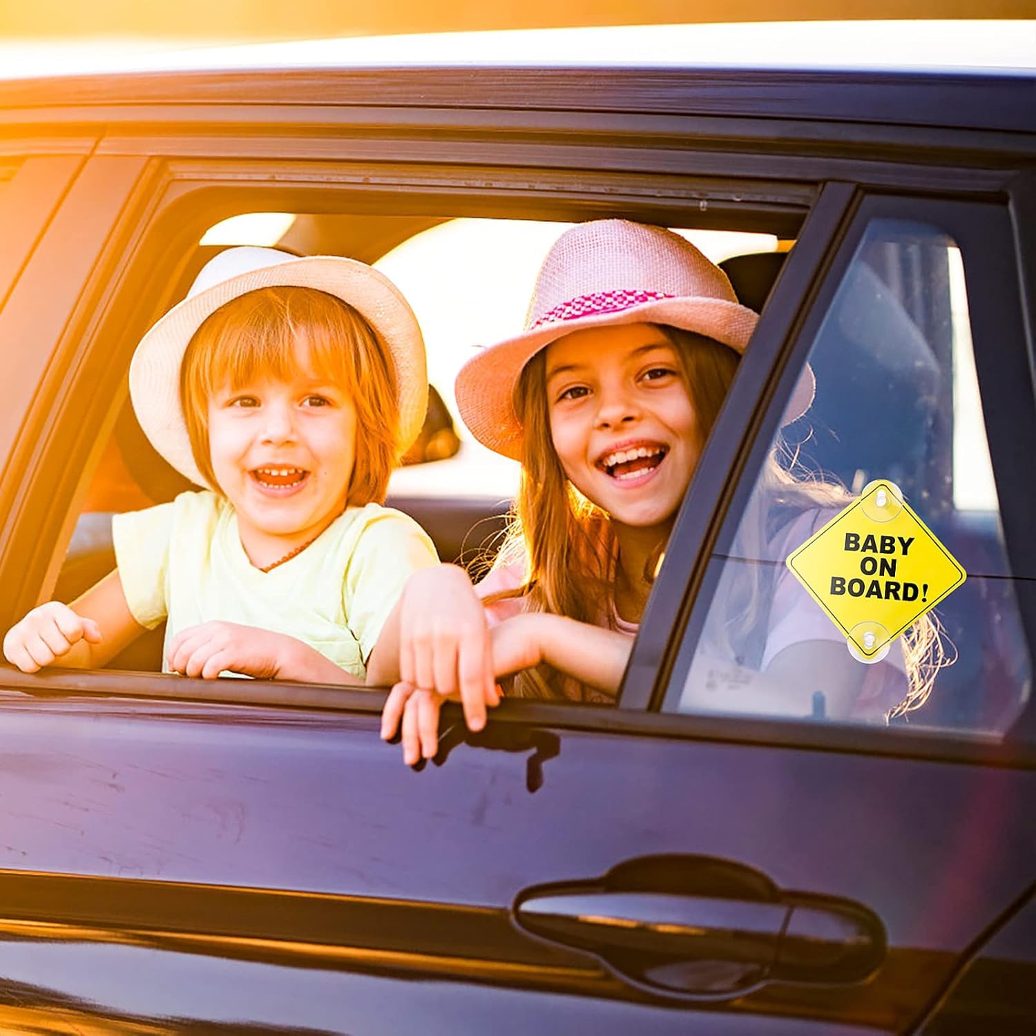 TOMALL 3Pcs Baby on Board Adesivo per auto Baby in Car Adesivo riflettente impermeabile Segnale di sicurezza per bambini Adesivi per decalcomanie per auto Paraurti posteriore per auto