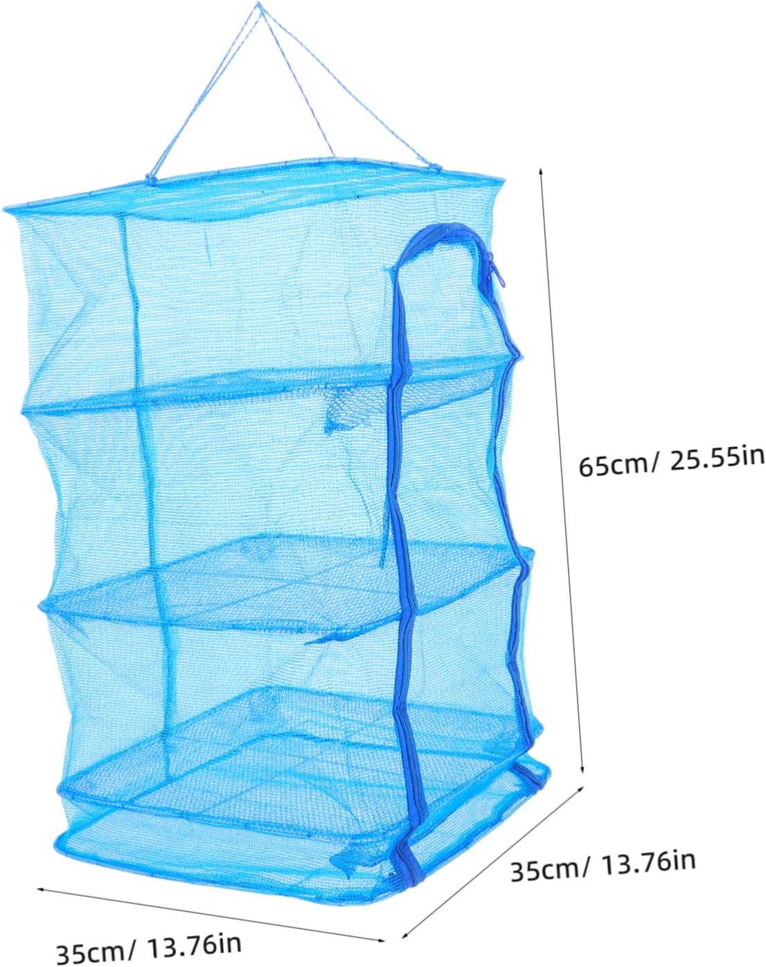 2pcs Folding Hanging Drying Nets Multi Mesh Rack for Fish Fruits Vegetables with Breathable Nylon High Storage Holders for Home Use