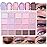 CAKAILA 20Colors Light Purple Pink Nude Basics Matte Eyeshadow Palette,Eye Shadow Travel Makeup Palette all in one Long Lasting Waterproof,Great for Travel Gift Kit