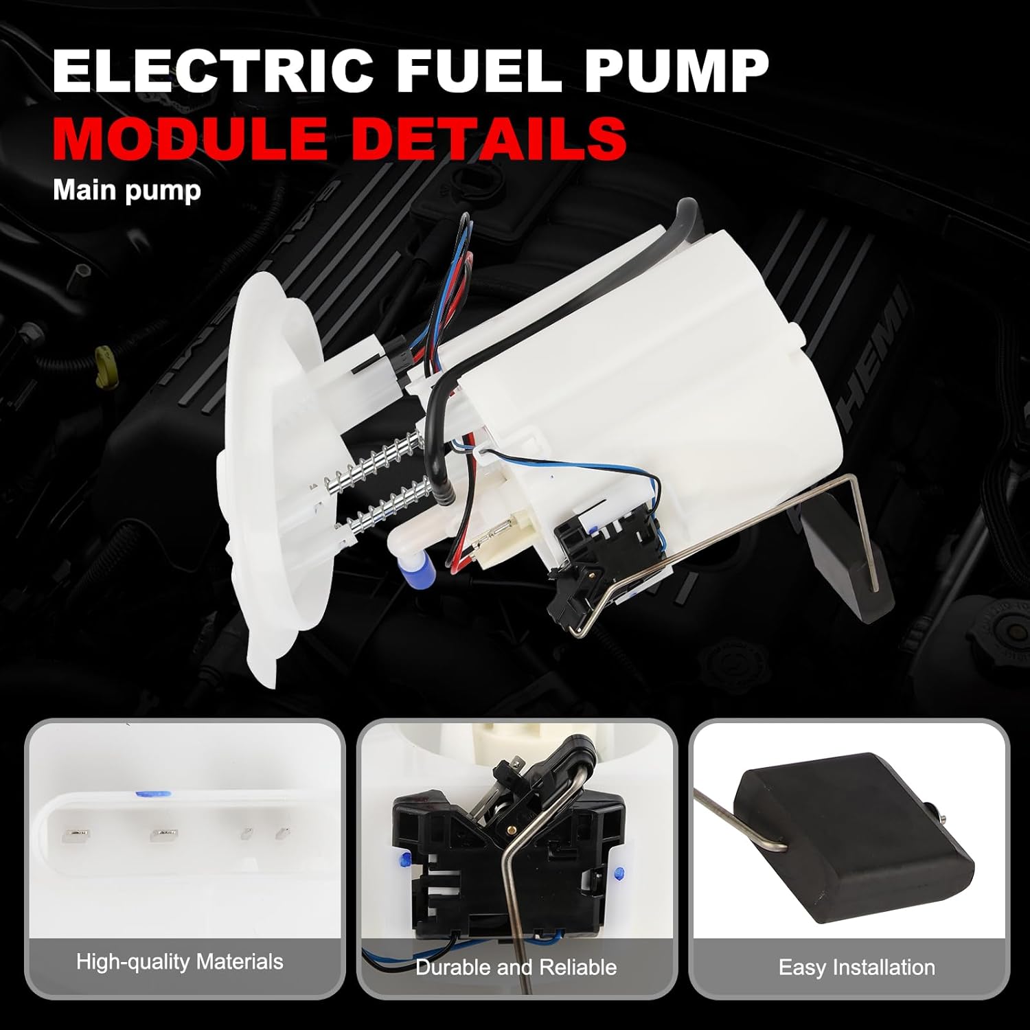 Electric Fuel Pump Module Assembly with Sending Unit Compatible with Mercedes-Benz C250 W204, 2012 2013 2014 2015, 1.8L L4, GAS, Replace# 22044700294, E9212M, FG1615, SP5148M, Left & Right