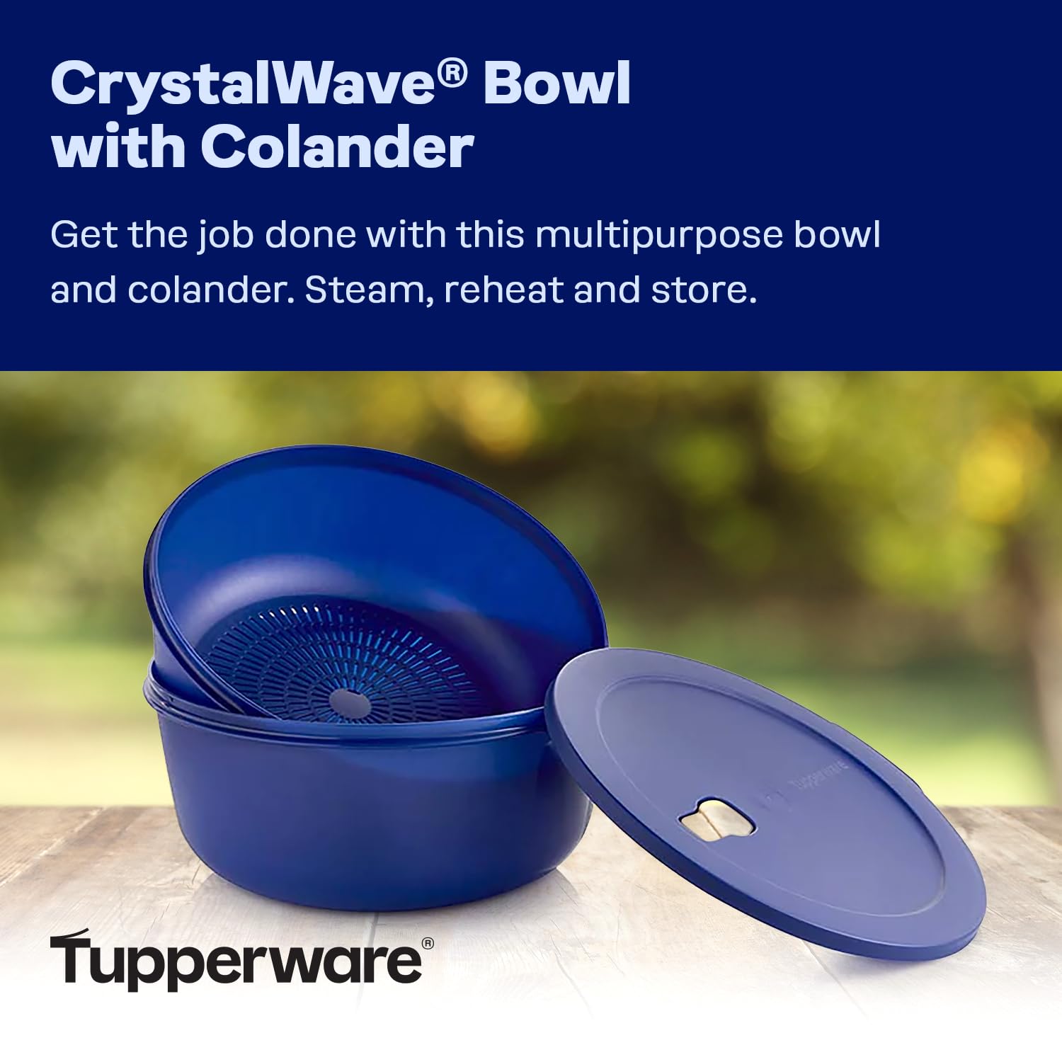Amazon.com: Tupperware Store Serve & Go CrystalWave Bowl with