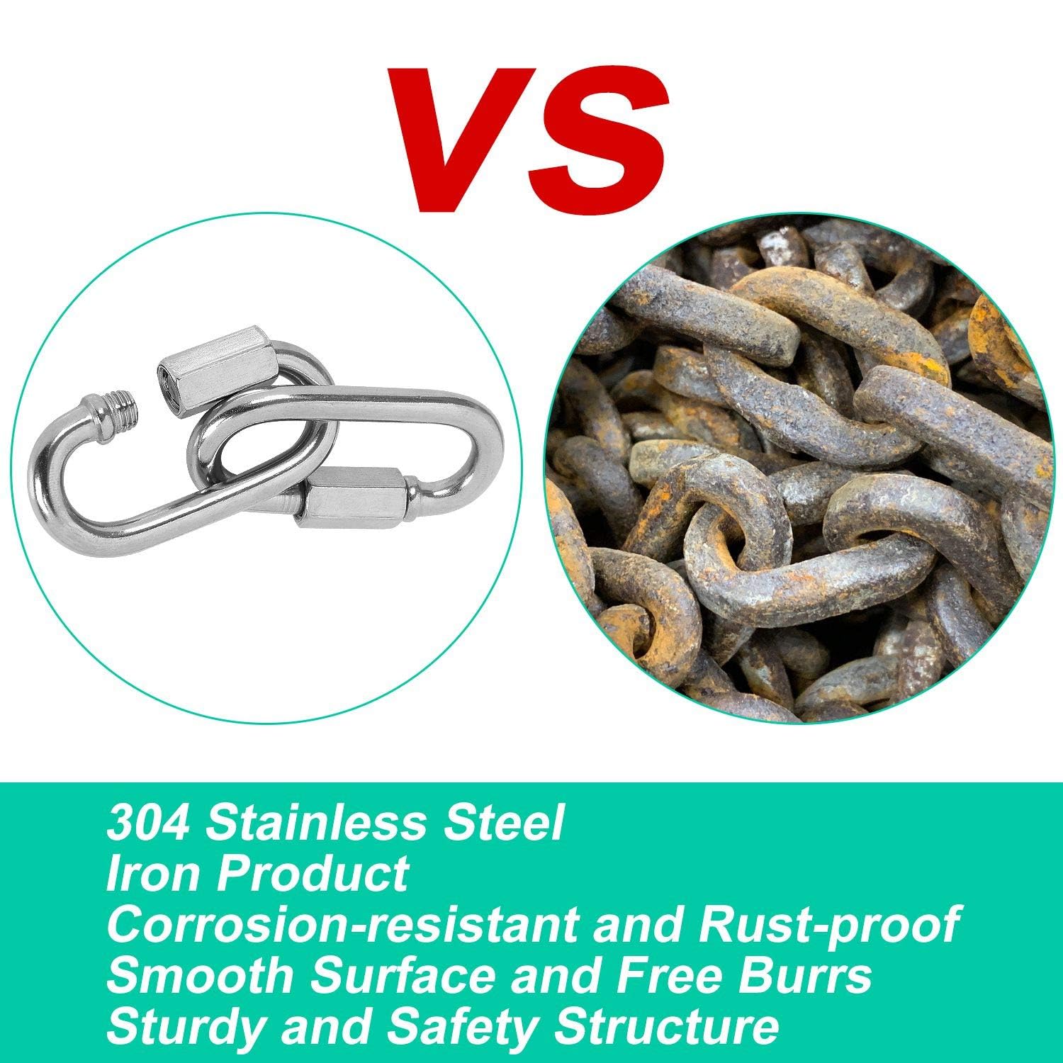 JIT Connecteur à Maillon Rapide Mousqueton Fileté De Verrouillage De