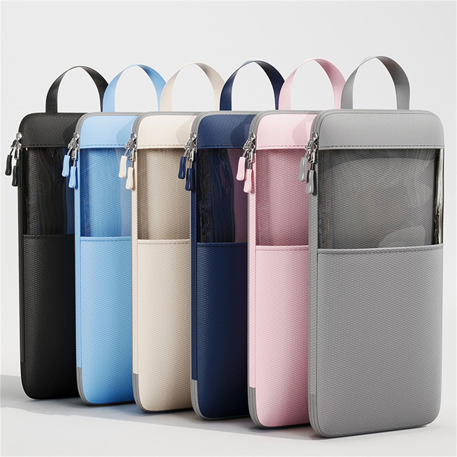 Set di 4 tasche per l'organizzazione dei bagagli efficienti, funzionali, organizzate, tasche a cubo di compressione espandibili