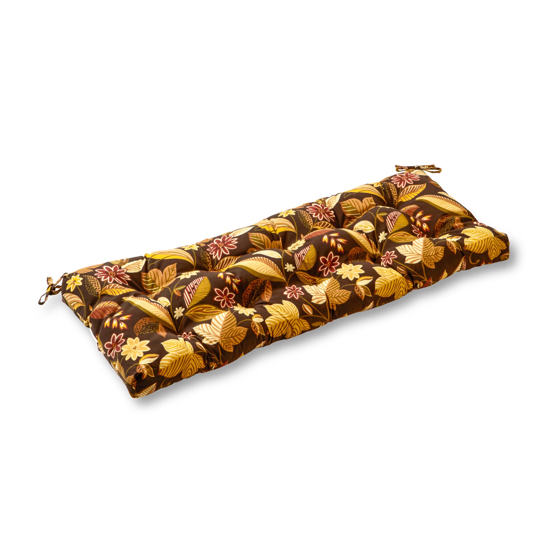 Greendale Home Fashions 44-inch Outdoor Swing/Bench Cushion, Set of 1, Russet Floral