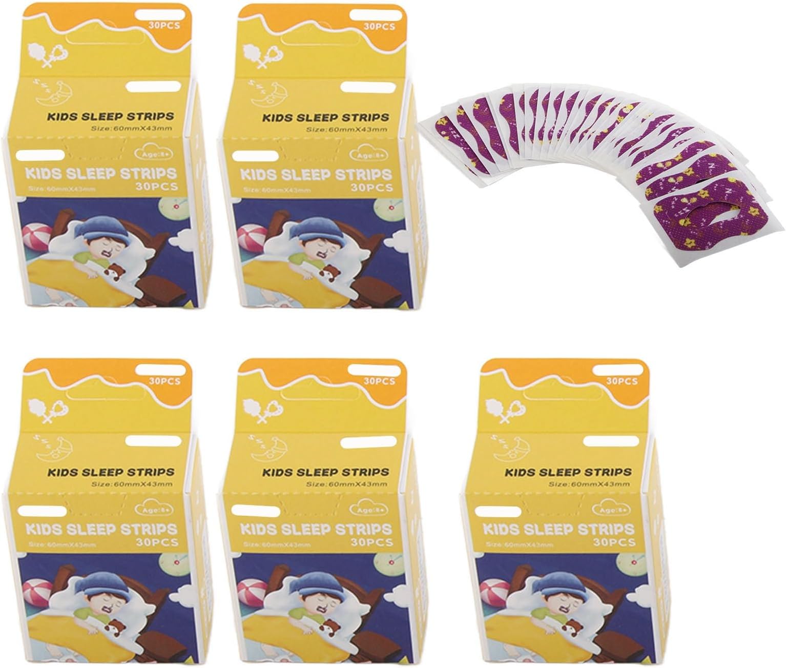 Sleep Strips, 100pcs Gentle Mouth Tape for Sleeping, Breathable Sleep Mouth Strips for Sleeping Quality Improvement, Sleep Mouth Tapes for Better Nose Breathing, for Women Men Kids