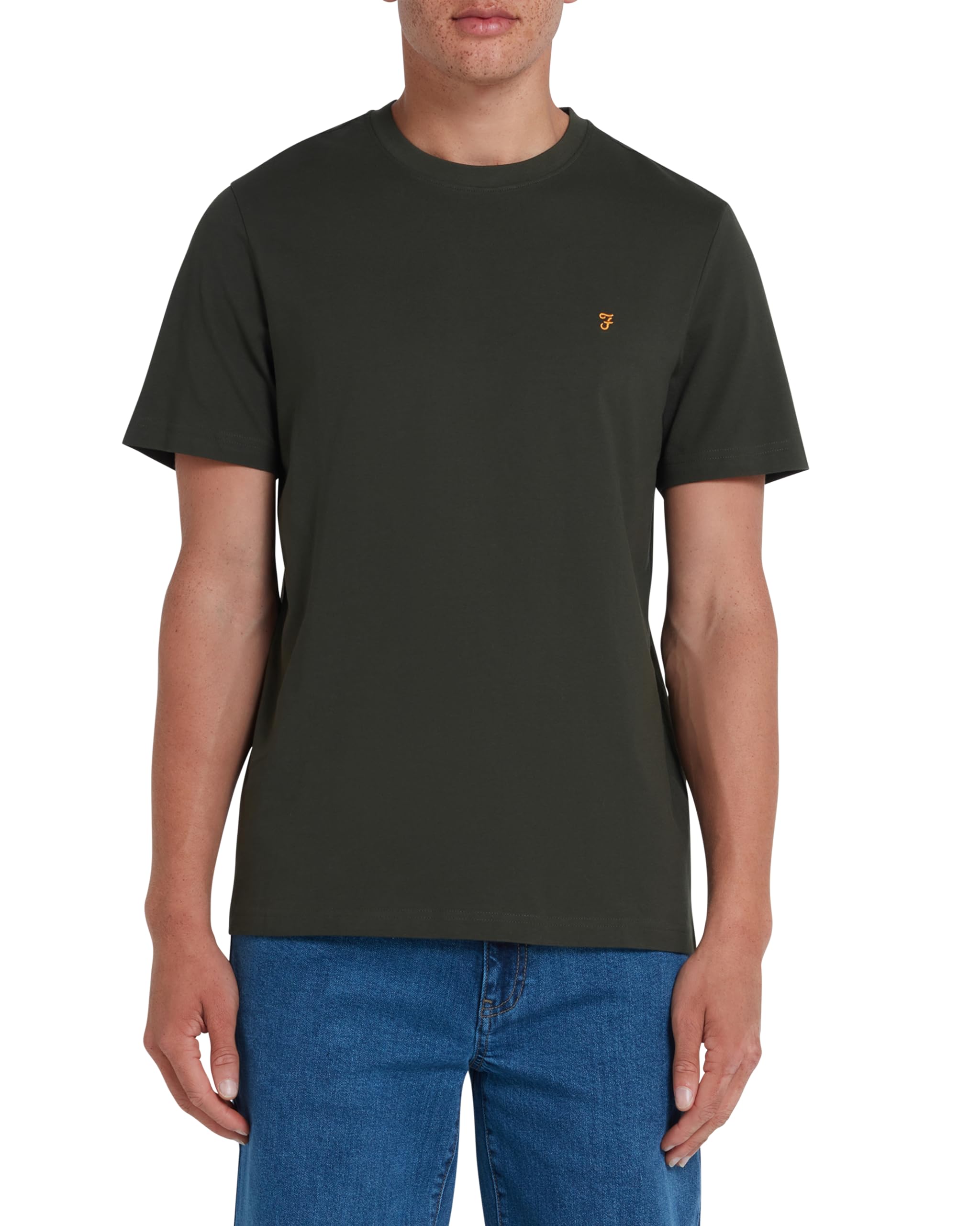Farah T-Shirts Danny REG SS TEE, Evergreen, XXL UK