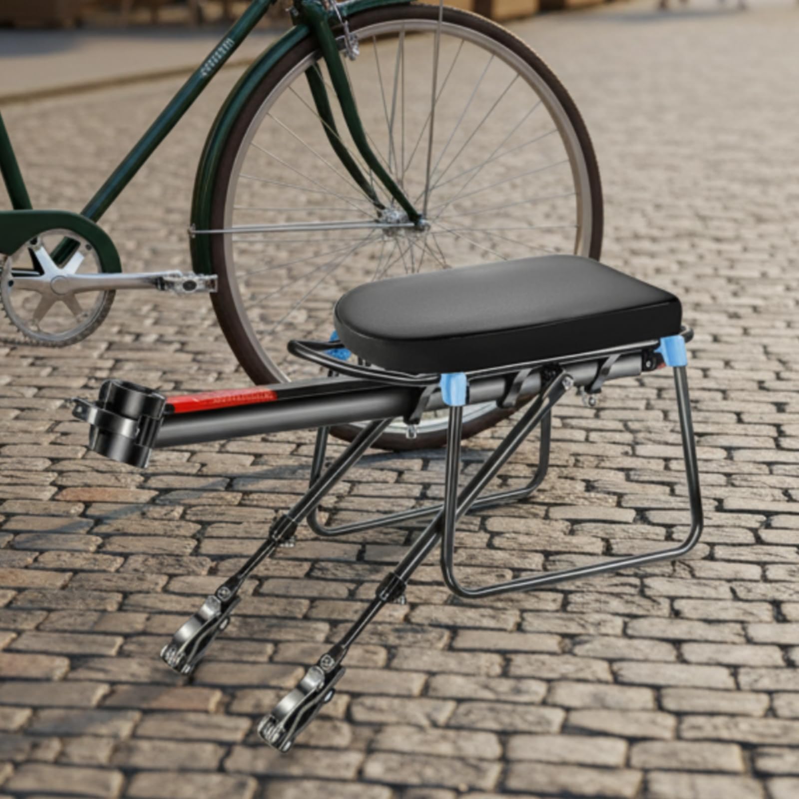 fahrradgepäckträger mit schnellspanner, Fahrrad-Gepäckträger Mit Schnellverschluss, Blaue Akzente