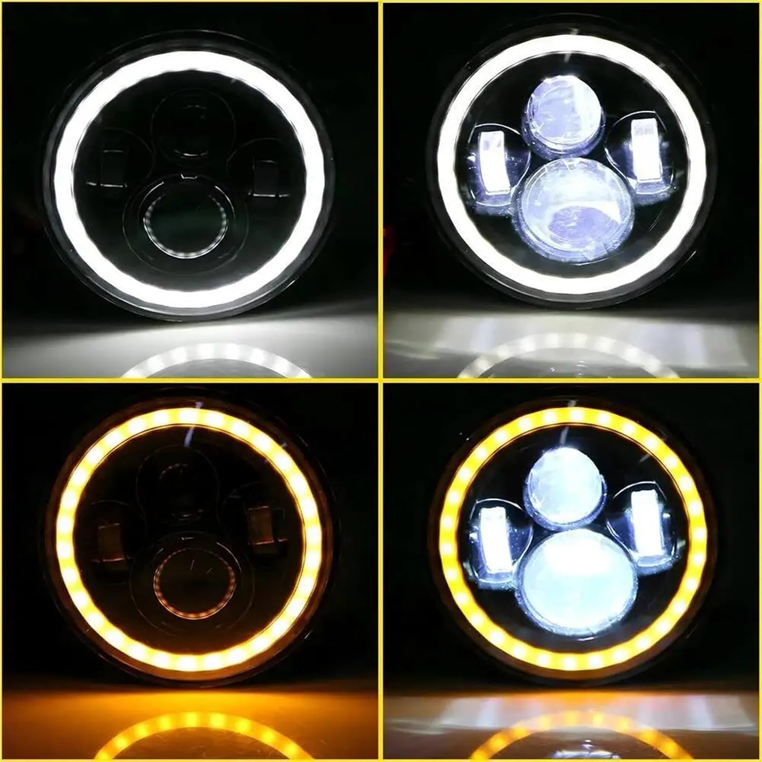 オートバイ用プロジェクターヘッドライト ハーレー ウルトラクラシック エレクトラグライドに適合 ヤマハ バイク ヘッドランプ 7イン