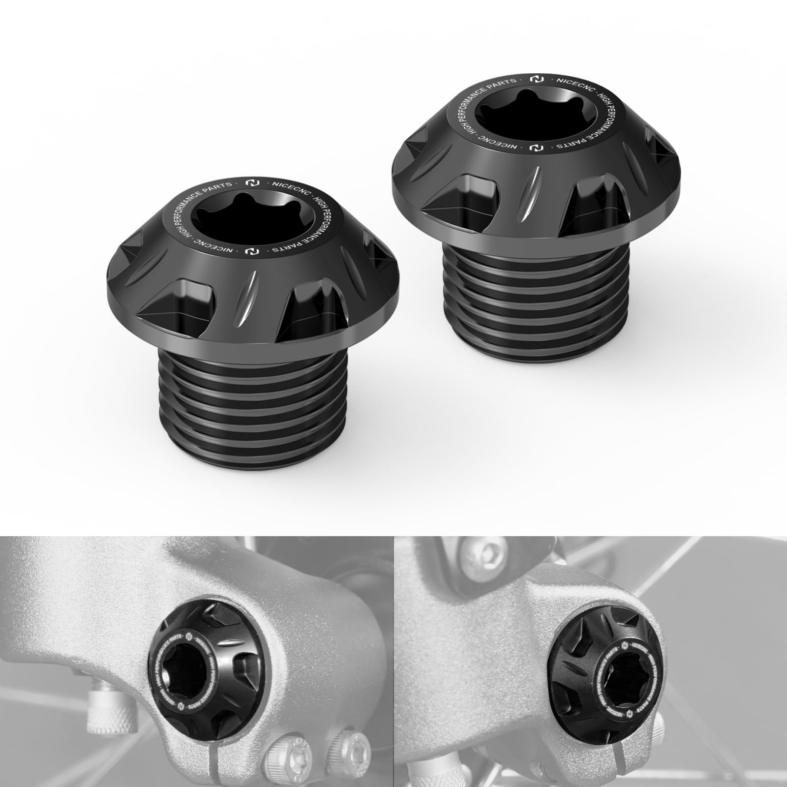 Amazon.com: NICECNC Front Axle Nut & Bolt Kit Motorcycle