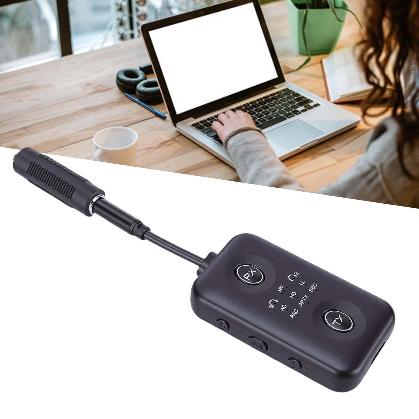 Generic Adattatore per Trasmettitore Wireless Bluetooth 5.4 con Latenza Ultra Bassa per Chiamate Fluide per Riunioni di Ufficio