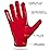 Grip Boost Football Gloves - Solid Stealth 6.0 Boost Plus Sticky Technology - Adult and Youth Football Gloves for Wide Receiver - Men\'s and Boys Sizes (Solid Red, Large)