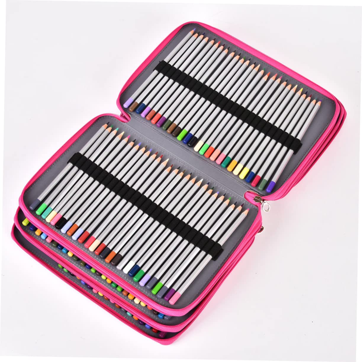 VILLCASE Astuccio per Matite Portatile Astuccio Creativo per Penne Borsa Portaoggetti per Cancelleria Cerniera Elegante