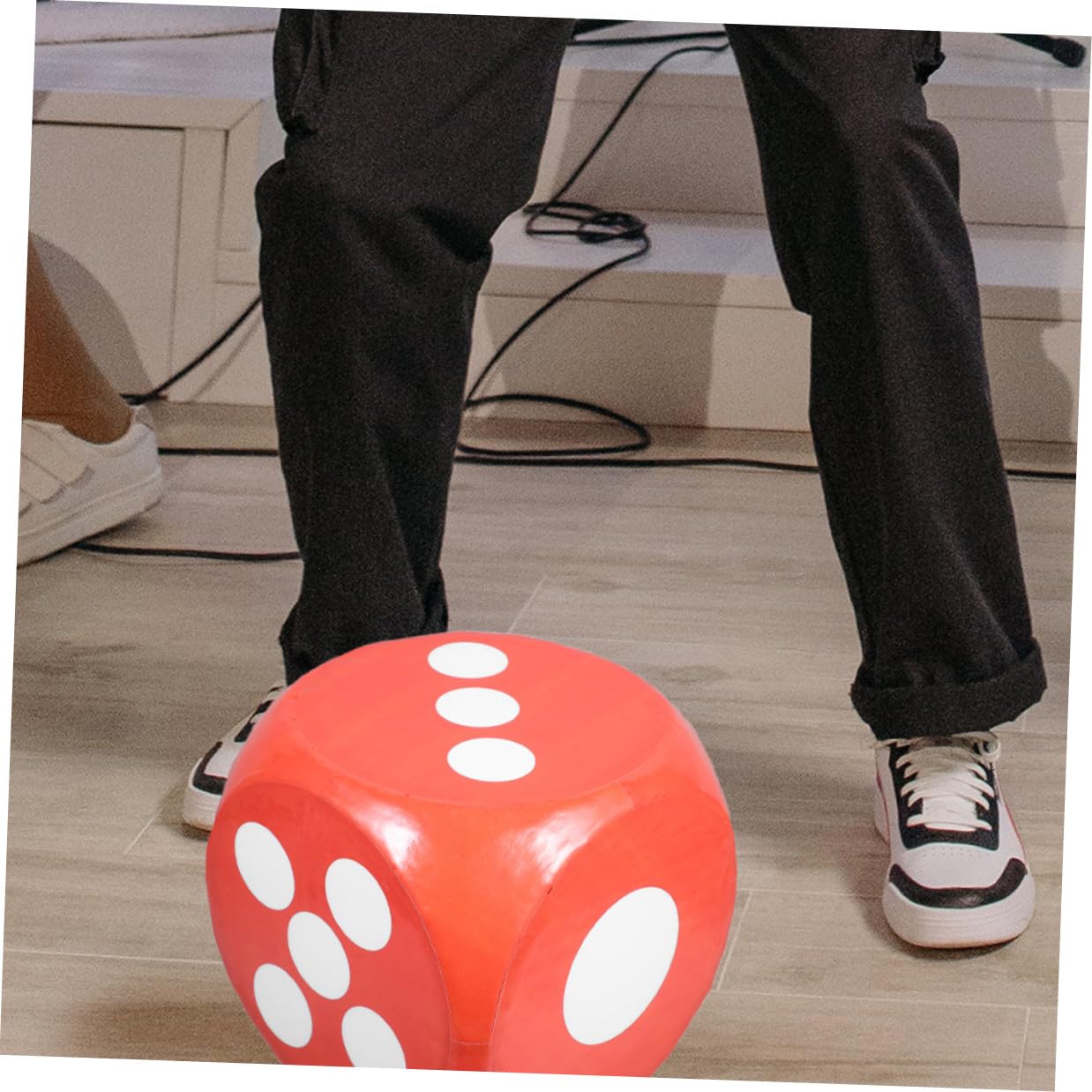 Dados de Espuma Gigantes Rojos de Seis Caras para Juegos y Fiestas Material Seguro y Tamaño Jumbo para Diversión Familiar