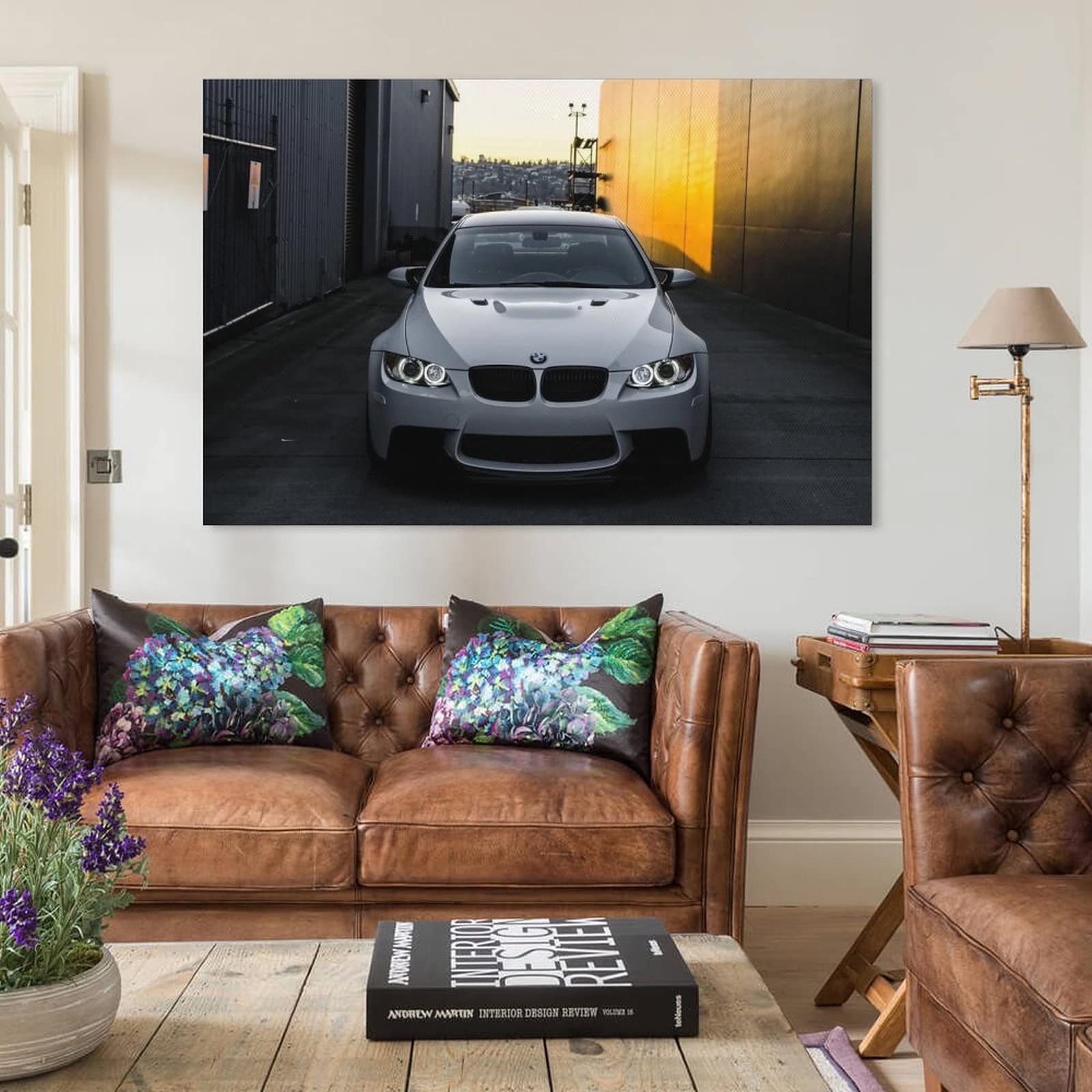 Poster Toile BMW E92 M3 - Décor Murale 30x45 Cm, Impression Haute Résolution - Pour Salon Ou Chambre