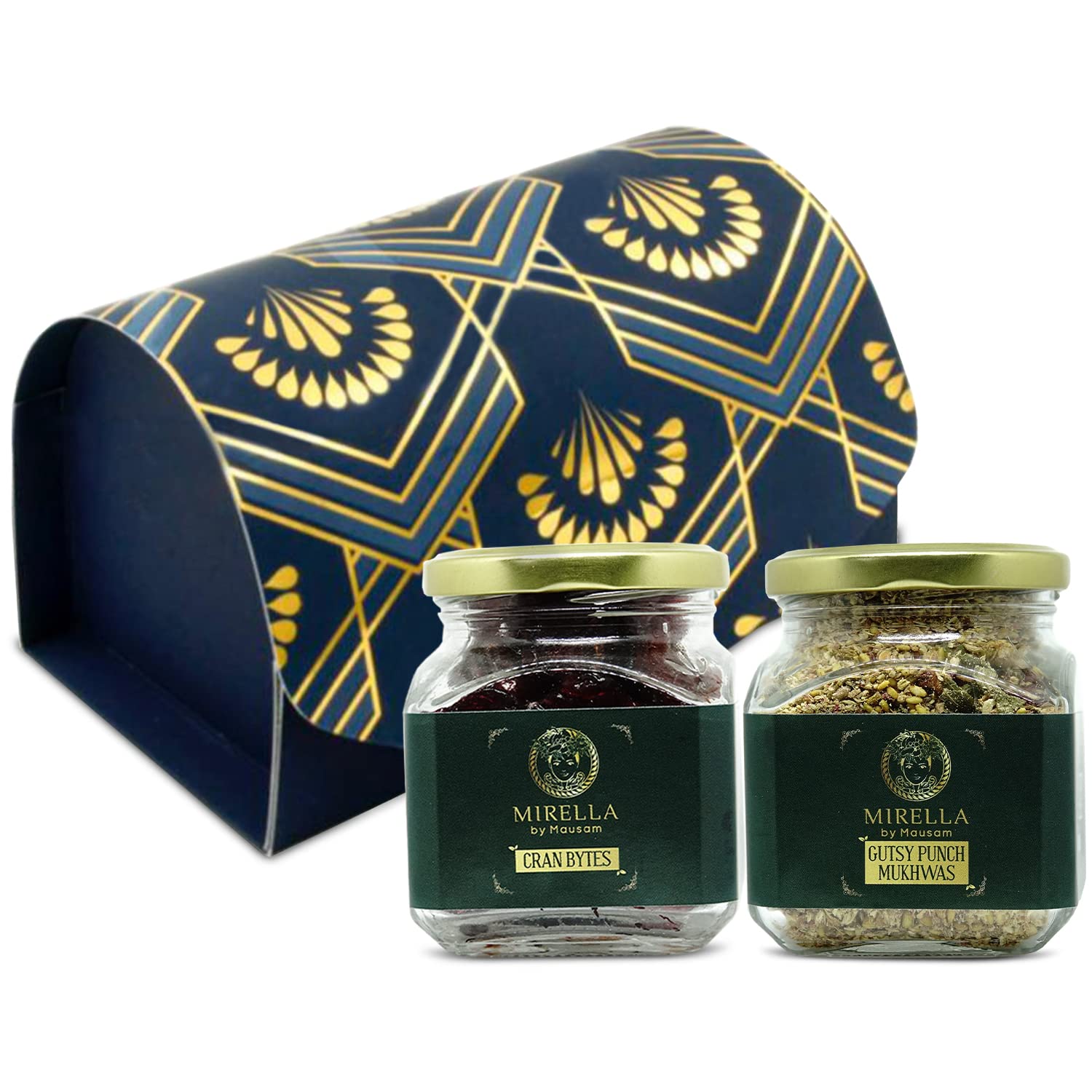 Mirella Dried Cranberry bytes & Gutsy Punch Mukhwas Gluten Free 100% Natural No Added Sugar Vegan Superfood Snack Box New Year Hamper Christmas Gift By MIRELLA by Mausam