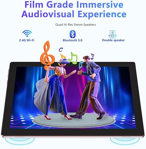 Miniatura 4 de Tablet Android 15, 10 pulgadas 12GB RAM+64GB ROM1TB Expand, Tabletas 2 en 1 con funda de teclado Mouse Stylus, procesador de cuatro núcleos de