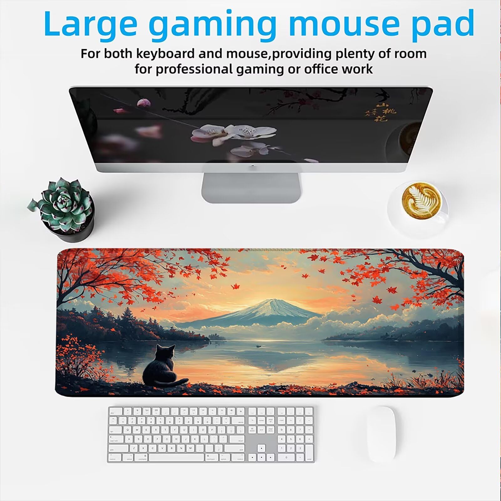 Podkładka pod mysz 1200x600mm Podkładka pod mysz dla graczy, podkładka pod mysz na biurko ultra cienka antypoślizgowa gumowa podstawa zmywalna lepsza prędkość ulepszona precyzja PC, komputer, praca