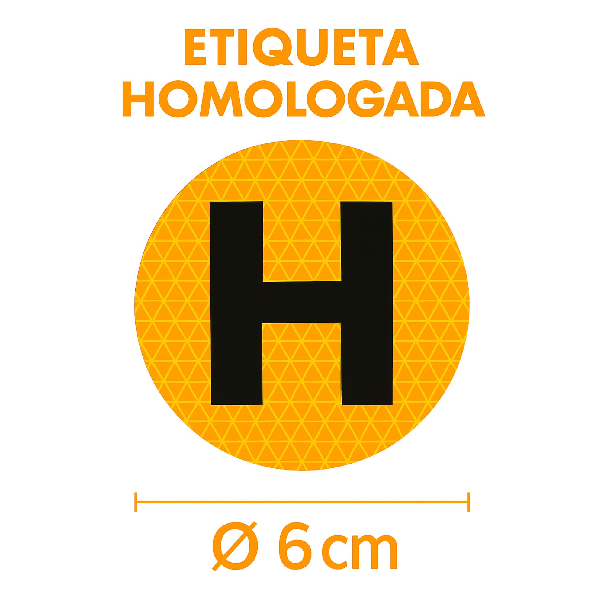 FRAVAST® Pegatina Vehículo Histórico Homologada Interior/Exterior + PDF de Regalo con 15 Coches Clásicos | Distintivo Vehículo Histórico Reflectante | 60mm de diámetro - 2