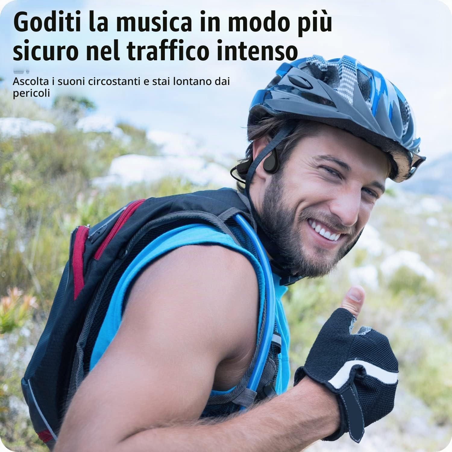 Cuffie a Conduzione Ossea Auricolari Nuoto, Impermeabile IPX8, Lettore MP3 32GB, Bluetooth 5.3, Auricolari Sportivi Senza Fili Aperti, Microfono Integrato
