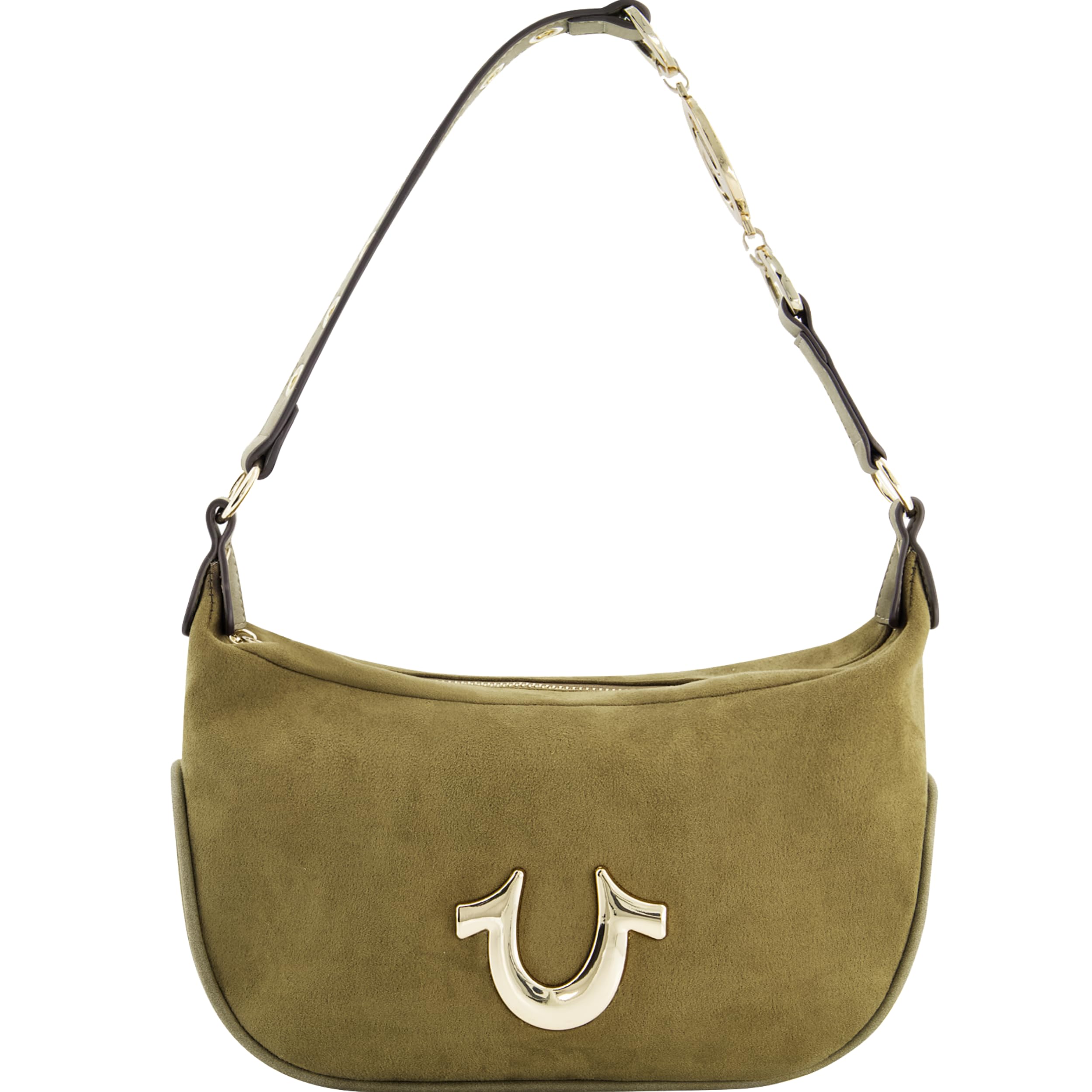 True Religion Women's Shoulder Bag Purse, Hobo Handbag with Eyelet Strap