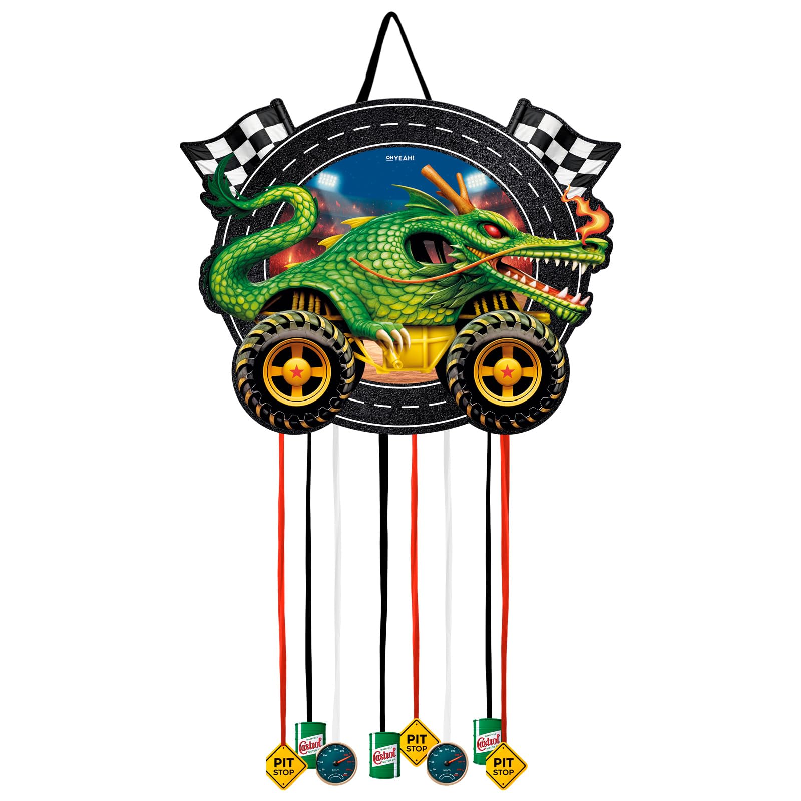 OH YEAH - Piñata de Cumpleaños Grande Spider 45 x 45 cm - Decoración Fiestas Infantiles Niño y Niña - Piñatas Grandes para Rellenar con Juguetes y chuches - FÁCIL DE RELLENAR — view 6