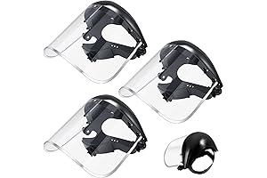 Mascare SG4 Full Impact Resistant Safety Face Shield 3 Pack for Grinding, Construction.
