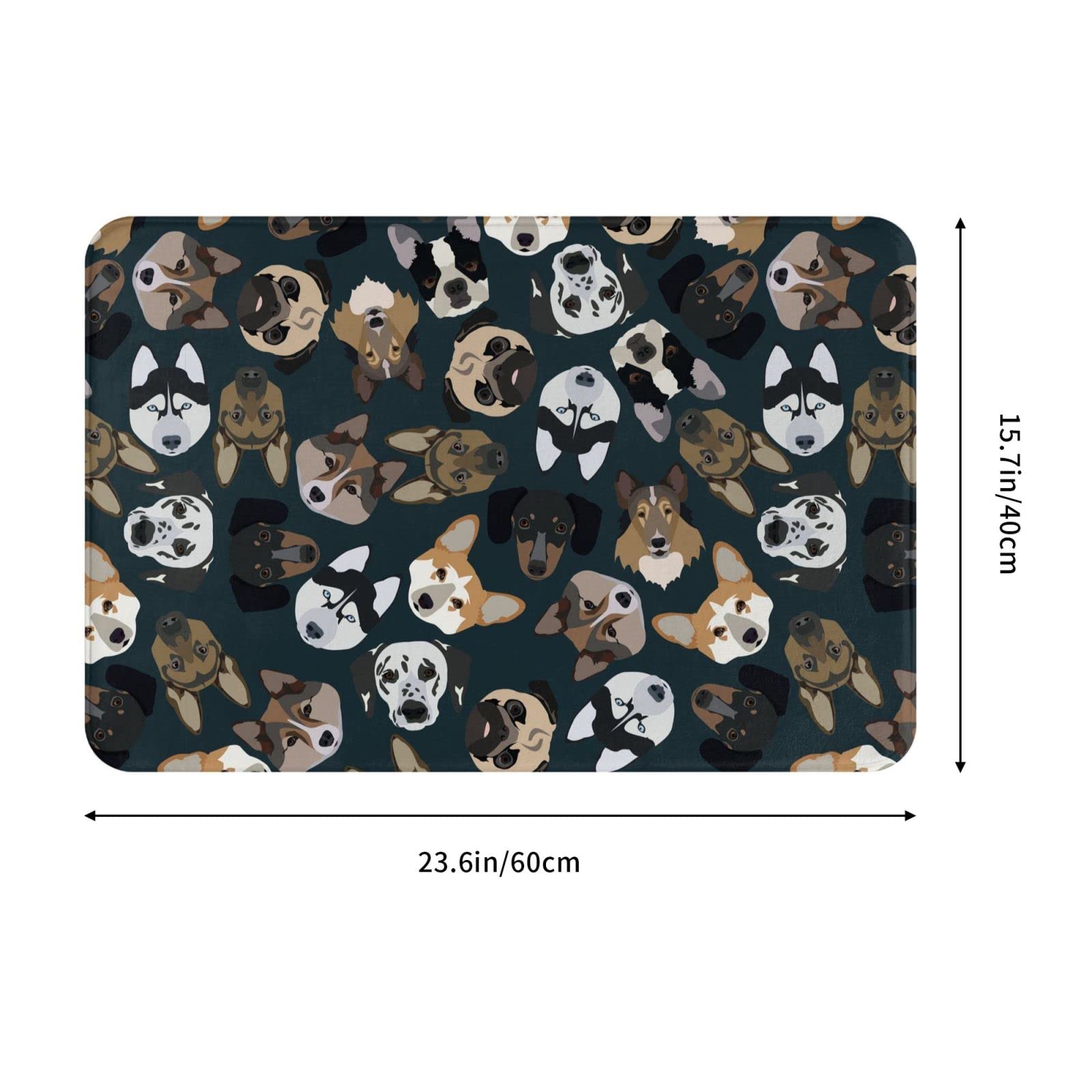 Amazon | 玄関マット バスマット 40×60cm 滑り止め 屋外 室内 可愛い