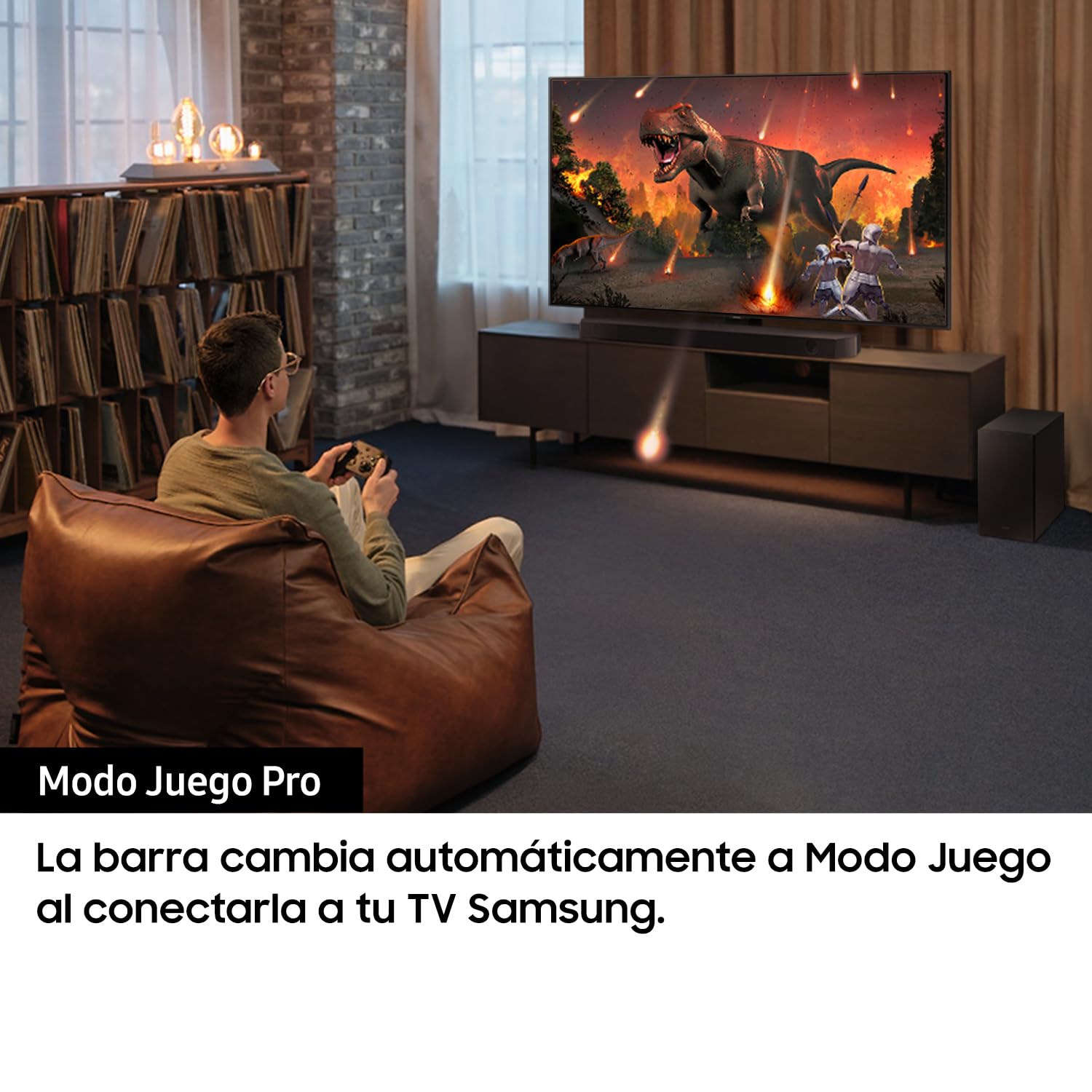 Samsung Barra de Sonido HW-Q600C/ZF - Dolby Atmos/DTS:X, Q-Symphony Gen II, 3.1.2 Canales, Sonido Inteligente y Modo Juego Pro