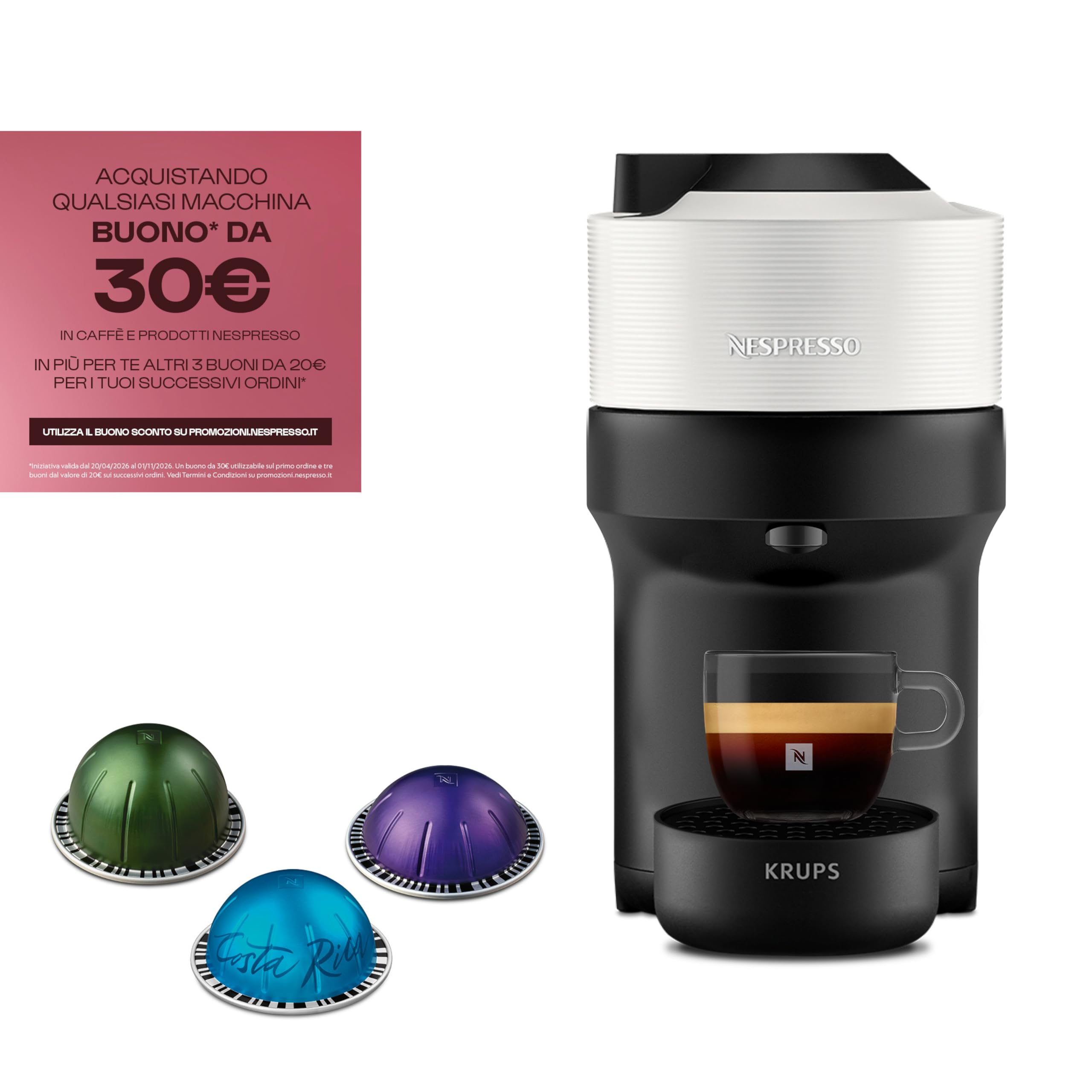 Krups Nespresso Vertuo Pop XN9201 - Kaffeemaschine